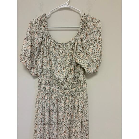 Nation LTD Cream Floral Midi Dress - Picture 8 of 9